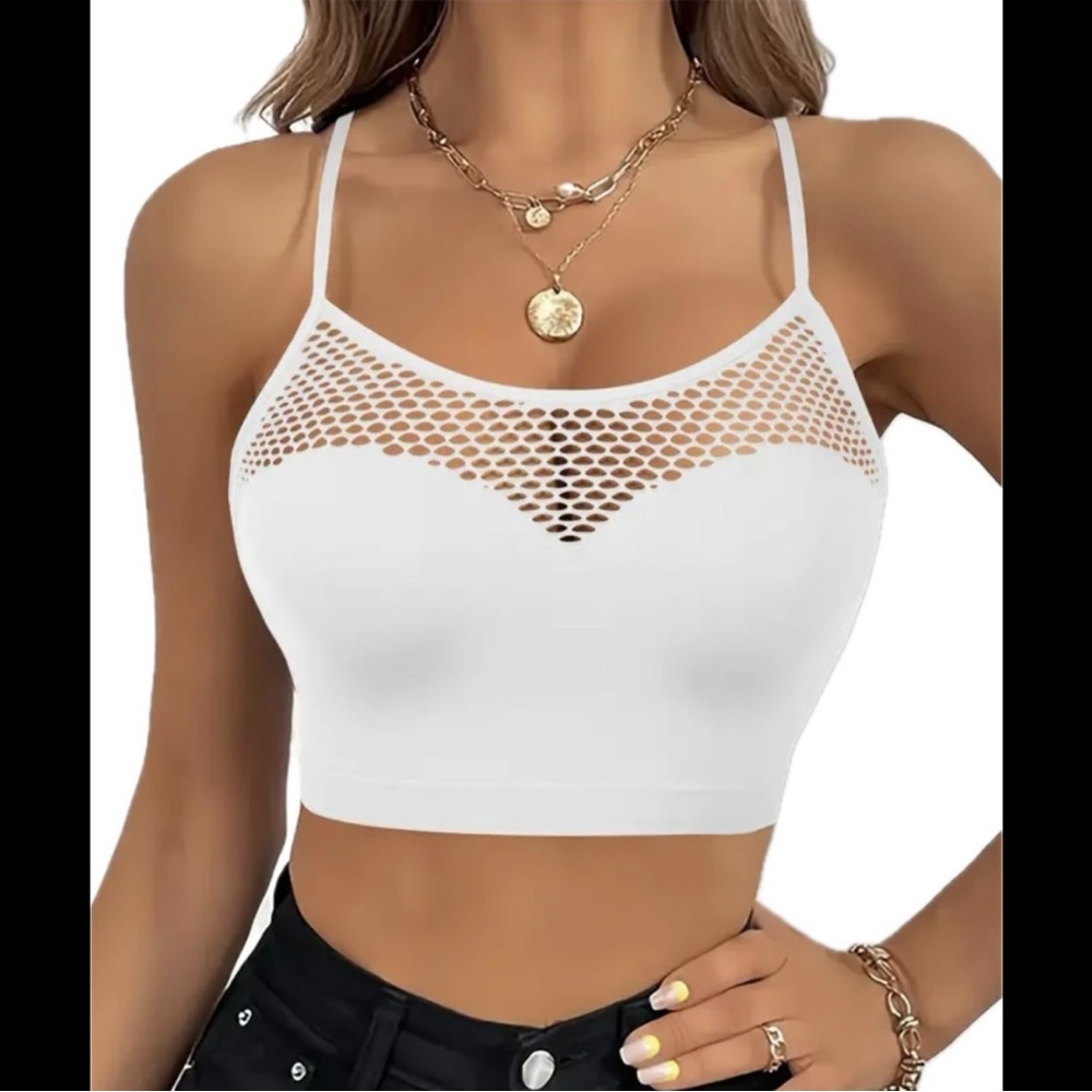 White, Hollowed Fishnet, Brallete
